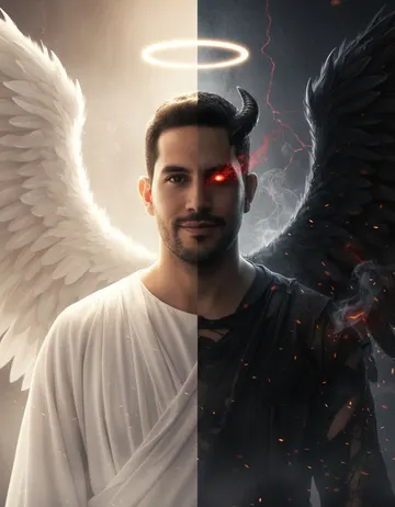 Filtro “Ángel o demonio”: tu retrato mitad y mitad